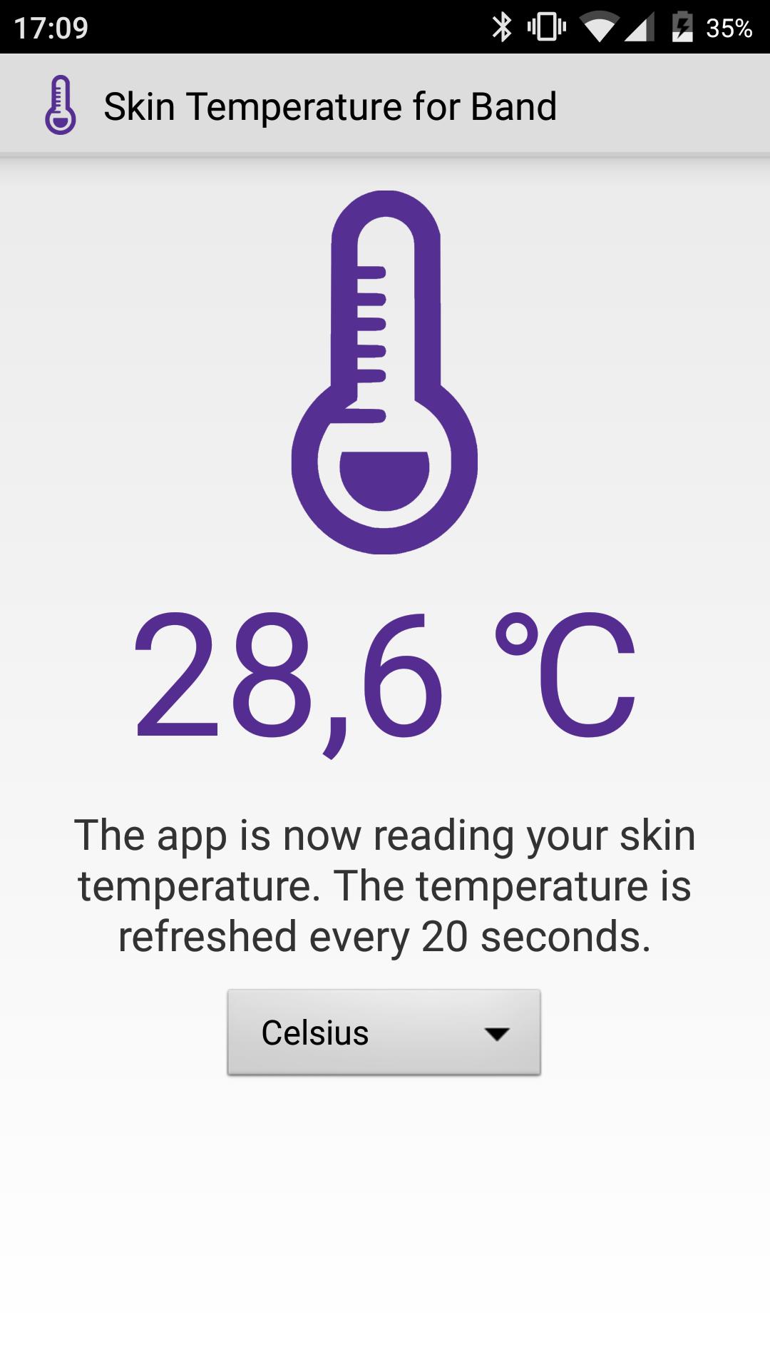 Skin Temp for Microsoft Band