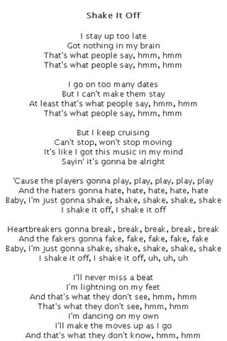 Taylor Swift Lyrics