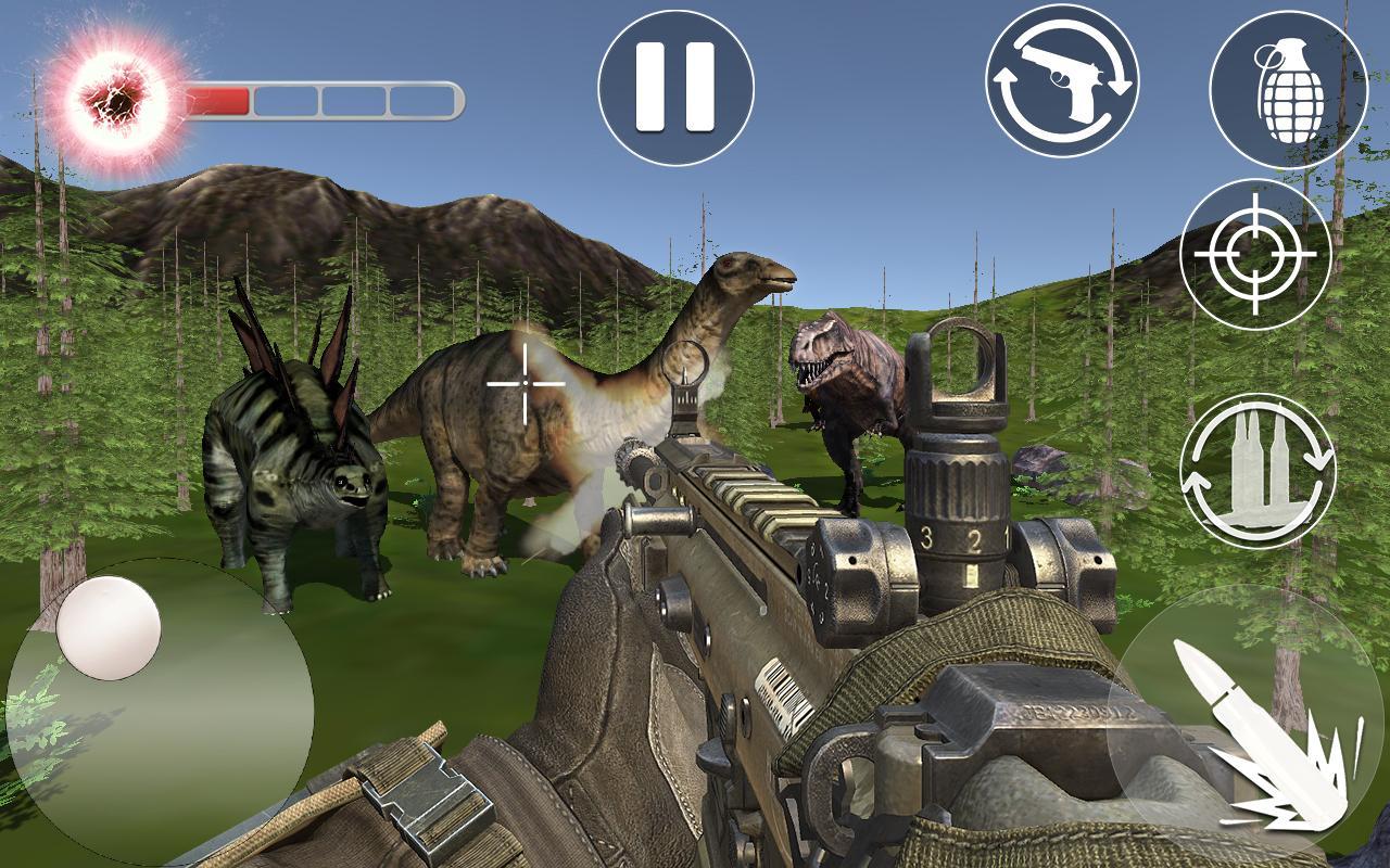 Wild Dinosaur Hunter:DEADLY Jurassic Run Attack