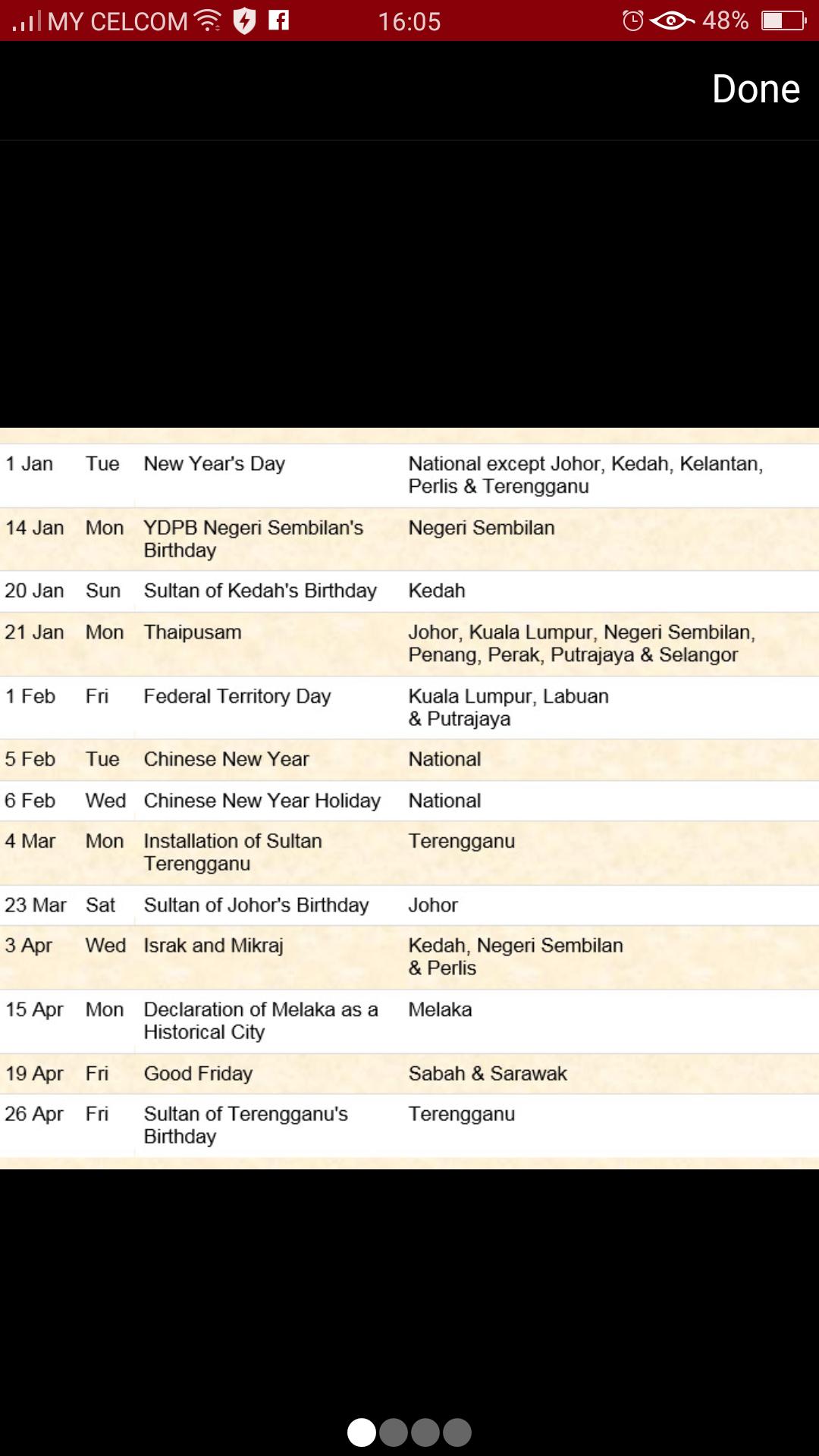 Calendar 2019 Malaysia