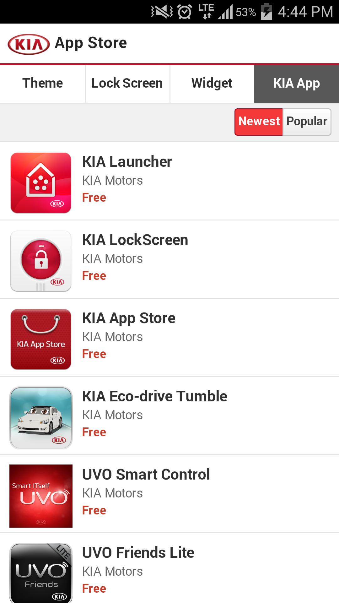 Kia App Store