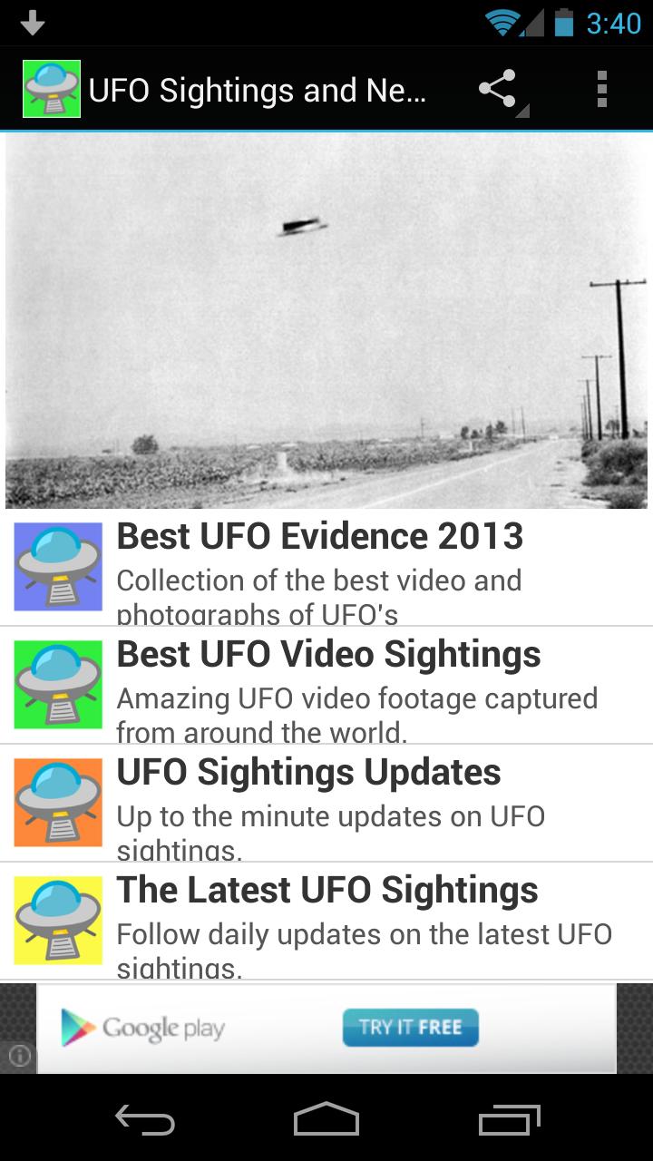 UFO Sightings and News