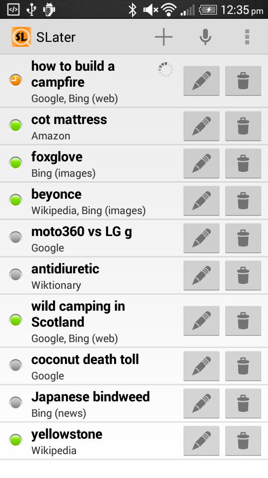 SLater - Search Later