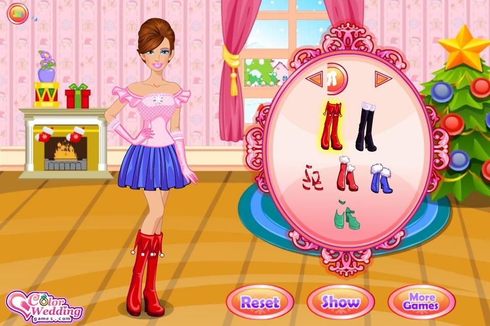 Santa Girl Christmas Night