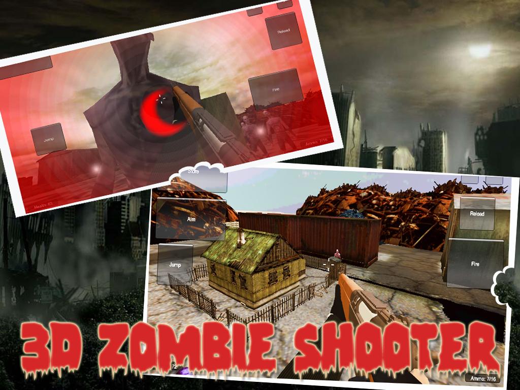 Zombie Shooter  For Dollars 3D