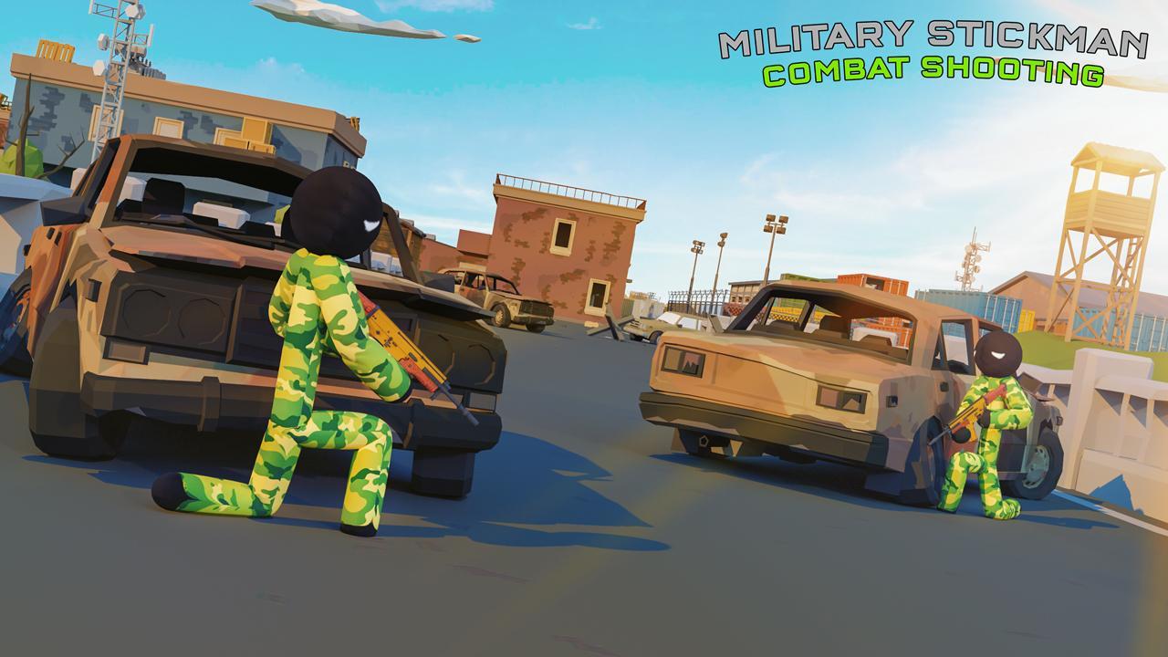 Military Stickman Combat Shooting