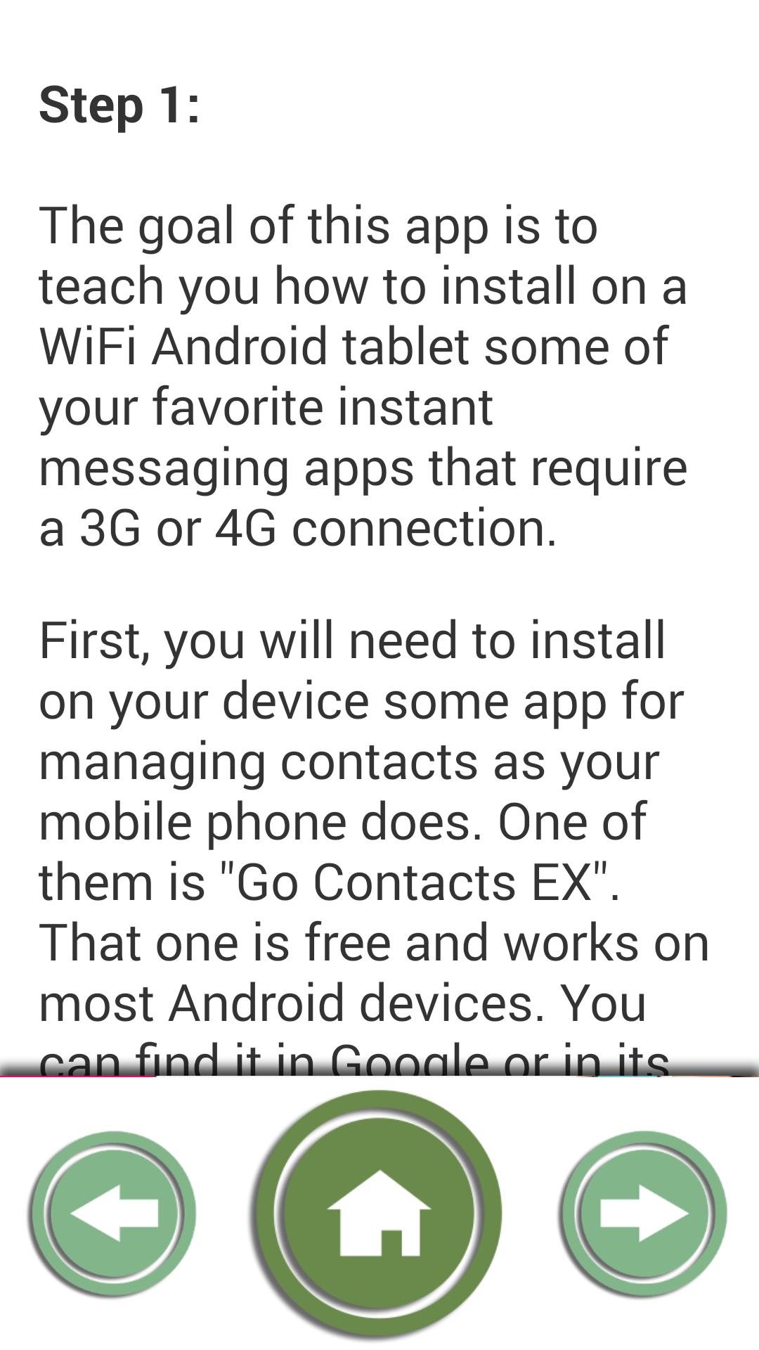 Install App on WiFi Tablet