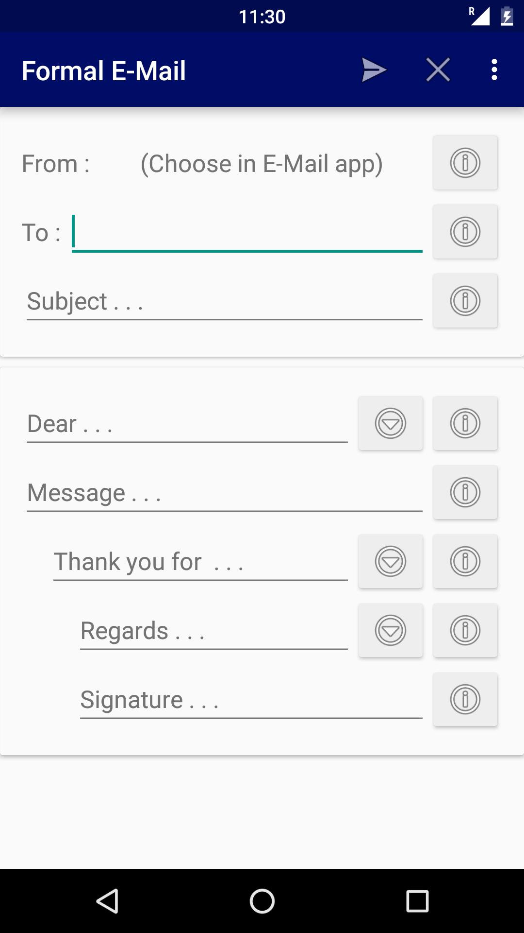 Formal English E-Mail