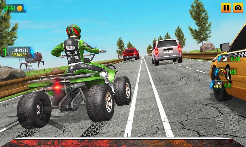 Endless Quad Bike Racing - ATV Traffic Simulator