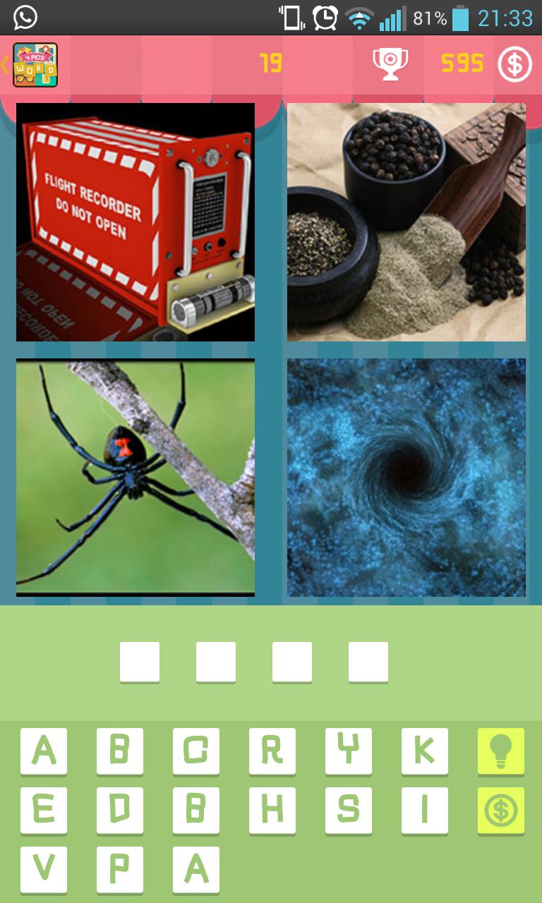 1 Kelime 4 Resim Oyunu