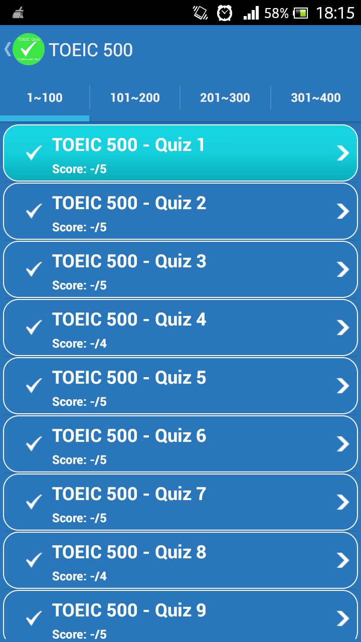 TOEIC Test - Practice everyday
