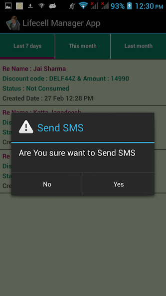 Lifecell Manager App