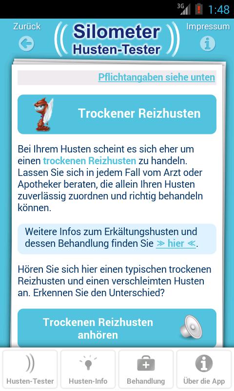 Silometer Husten-Tester