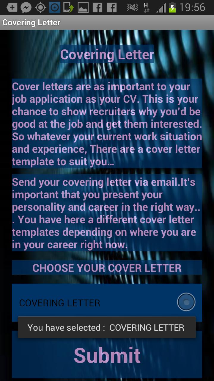 Covering Letter