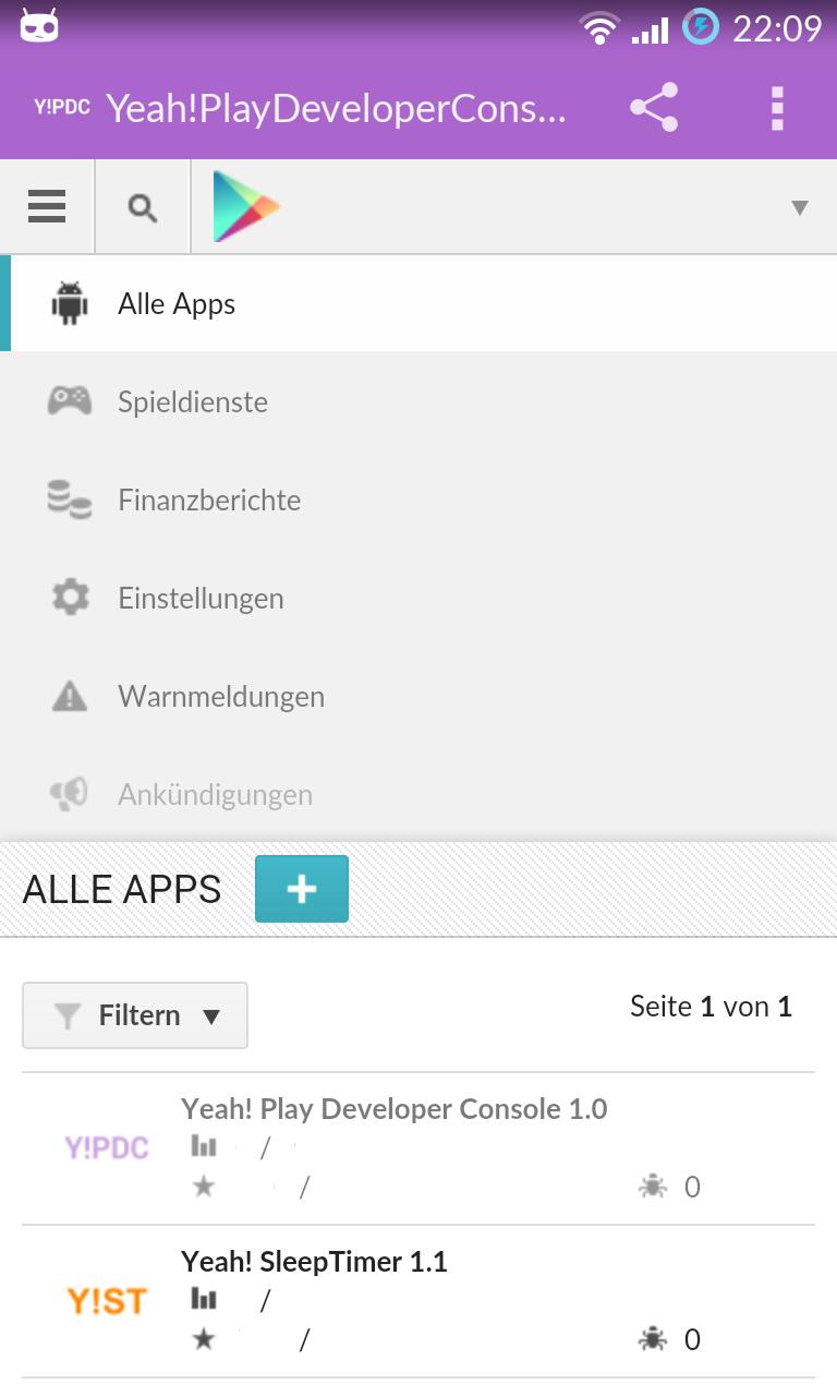 Yeah!Play Developer Console