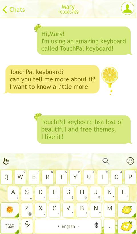 TouchPal Lemon Tree Theme