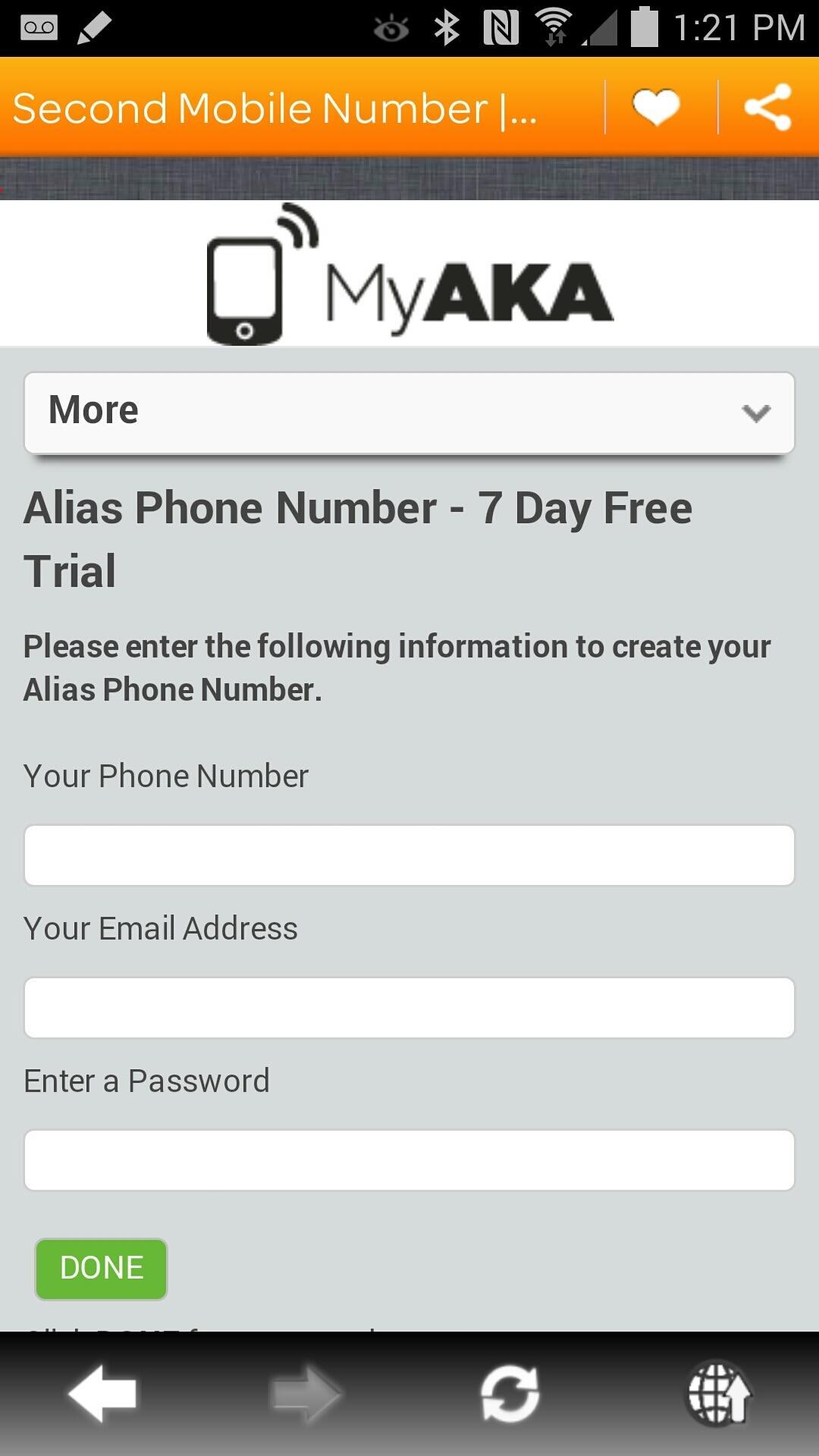 Alias Phone Number