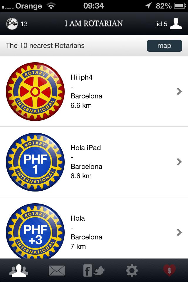 IAmRotarian, Rotary locator