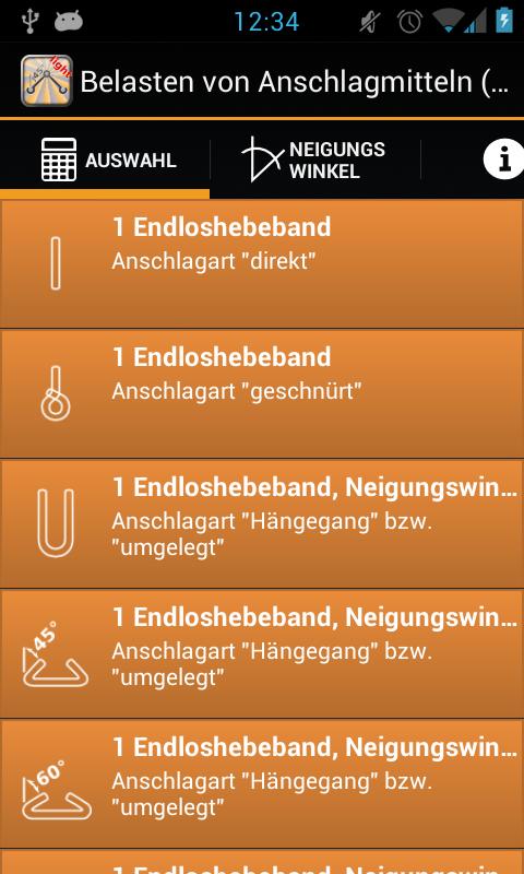 Belasten v. Anschlagmitteln li
