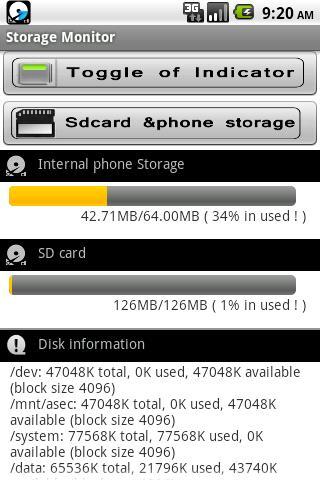 Storage Monitor