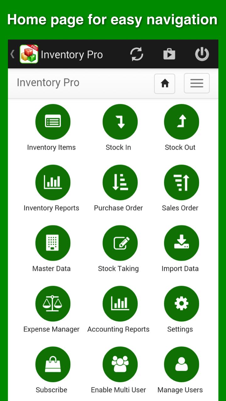 Inventory, expense tracking an