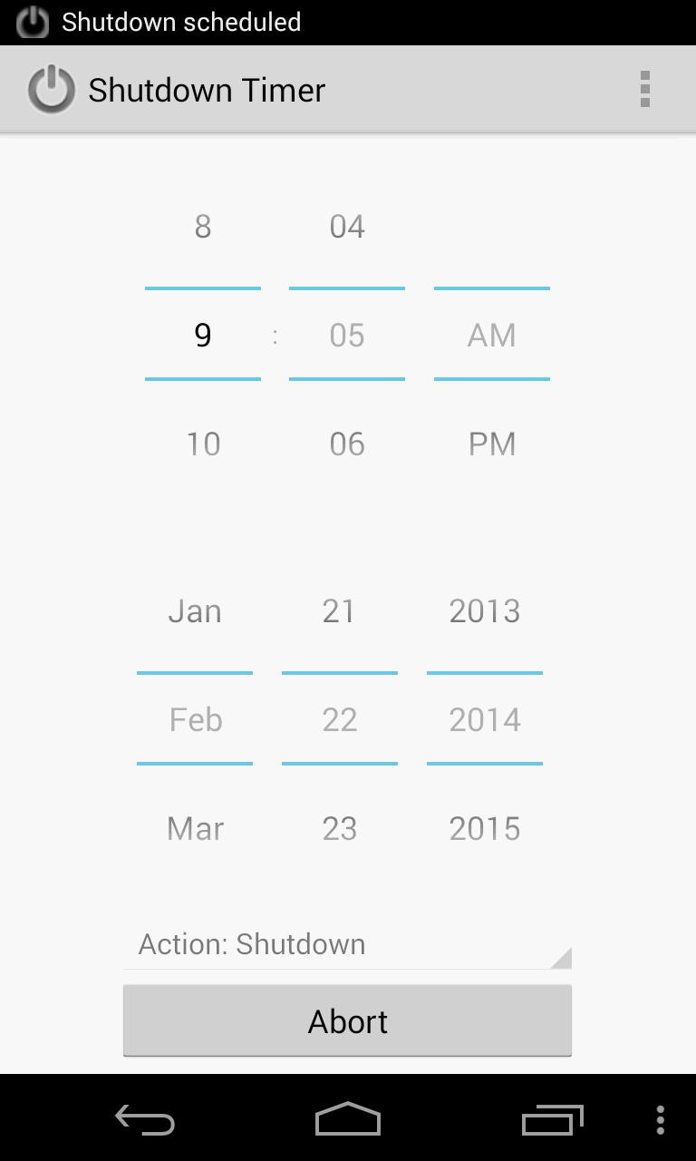 Shutdown Timer
