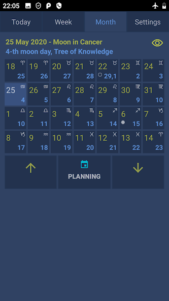 Lunar calendar Dara-Lite