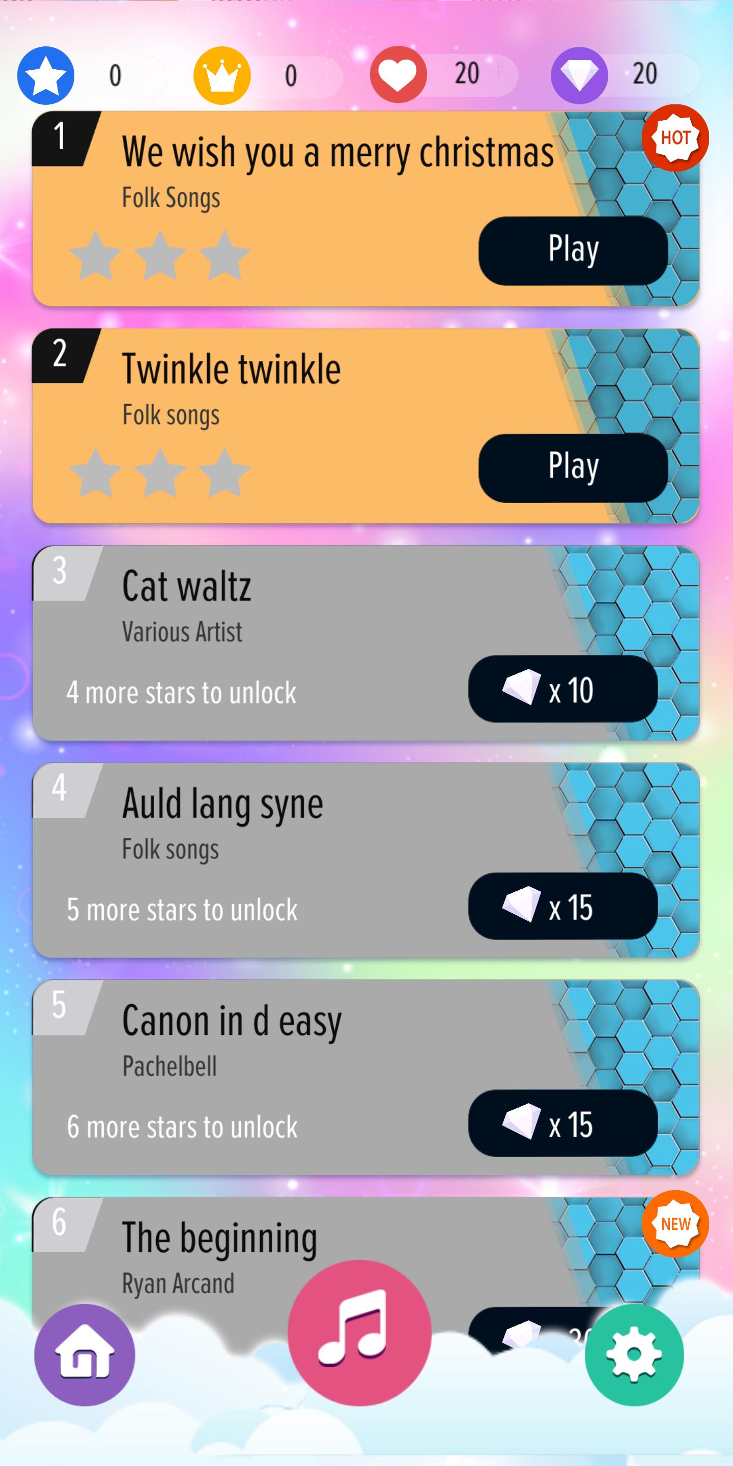 Piano Unicorn Tiles