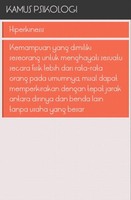 Kamus Psikologi