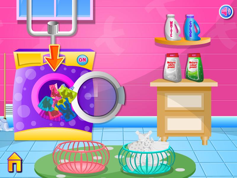 Laundry clothes girls games