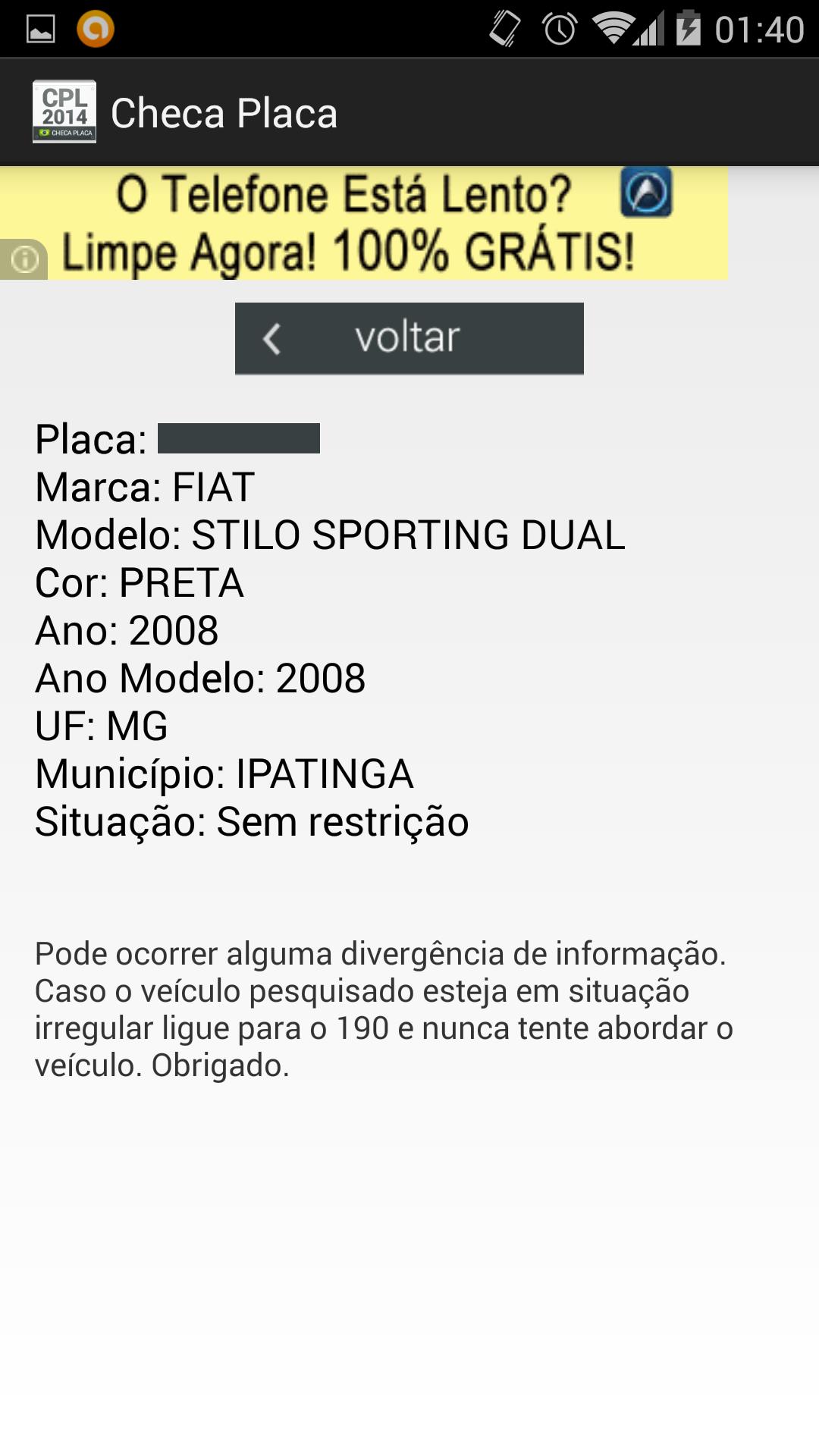 Checa Placa