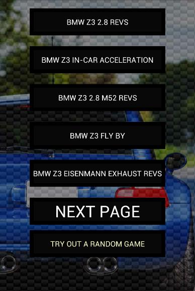 Engine sounds of Z3